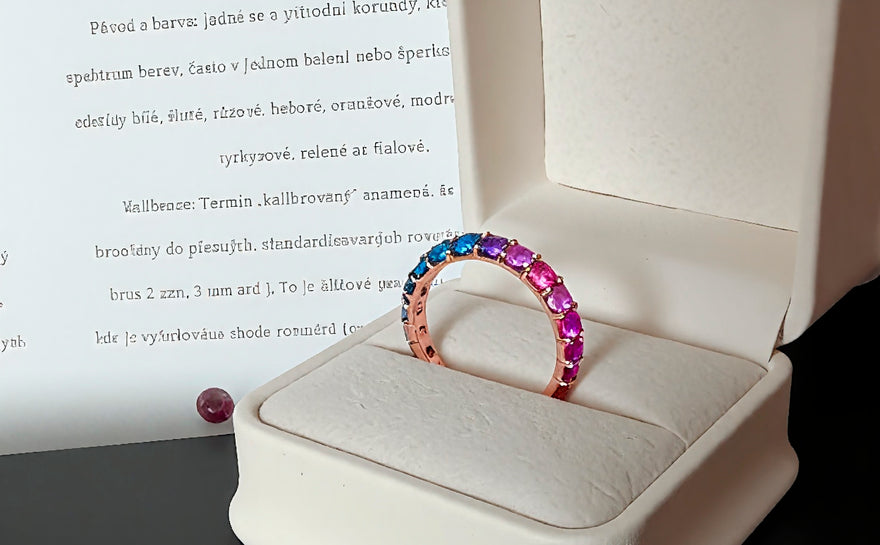 Multicolor safír