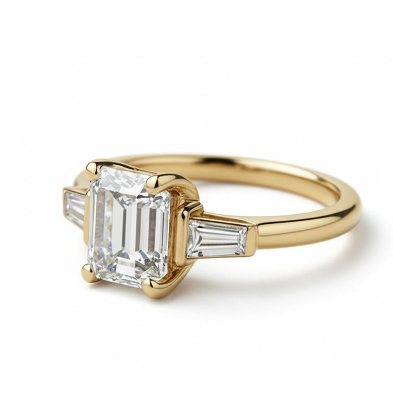 Zásnubní prsten BAGUETTE