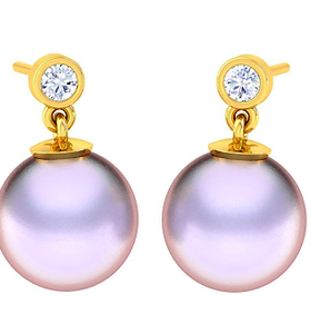 Náušnice s perlou ELEVEN