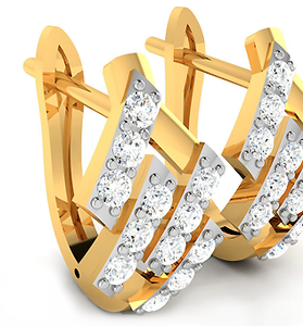 Náušnice CROSS s kameny