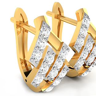 Náušnice CROSS s kameny