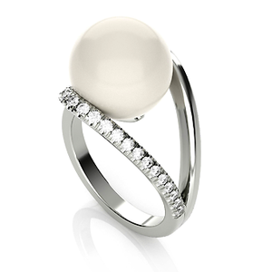 Prsten FANCY s perlou a kameny