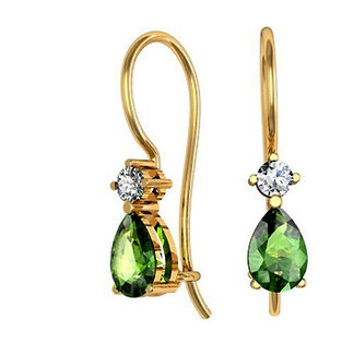 Dětské náušnice EMERALD