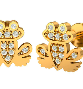 Dětské náušnice FROG