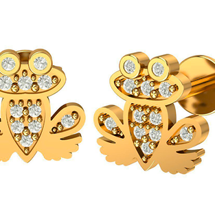 Dětské náušnice FROG