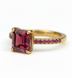 Zásnubní prsten MORGANIT EMERALD