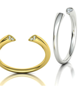 Dámský prsten CELT s diamanty