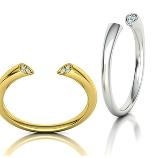 Dámský prsten CELT s diamanty