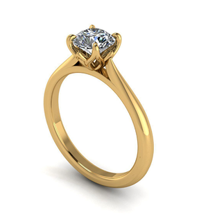 Prsten CROWN s centrálním kamenem