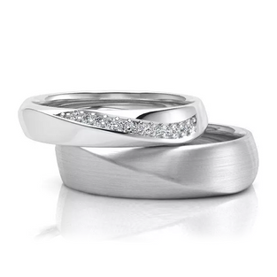 Snubní prsteny dámský a pánský MAT