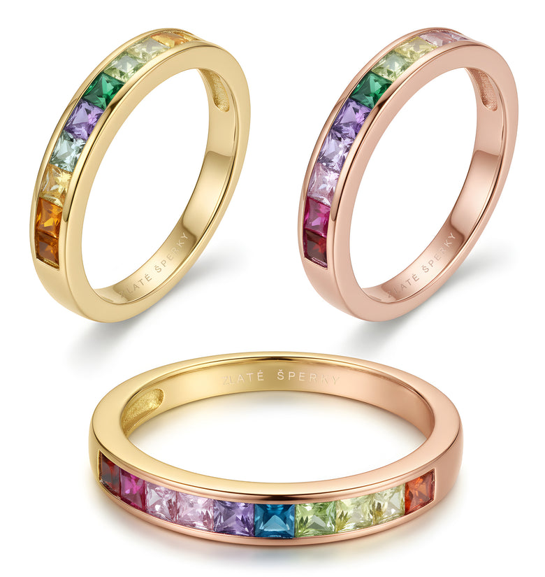 Prsten MULTICOLOR princess