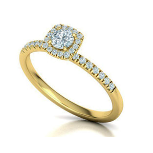 Zásnubní prsten HALO