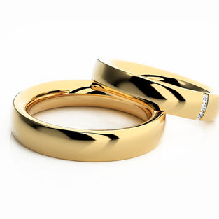 Snubní prsteny dámský a pánský FIVE DIA