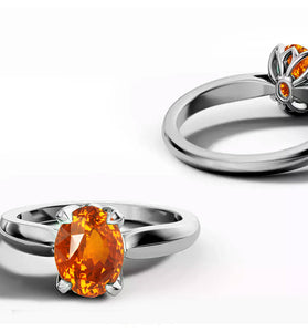 Prsten FLOWER orange