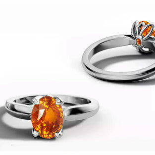 Prsten FLOWER orange