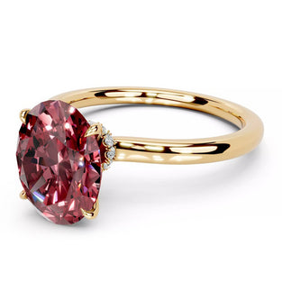 Prsten HALO Pink natural