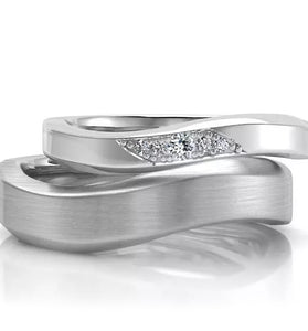 Snubní prsteny dámský a pánský MAT II