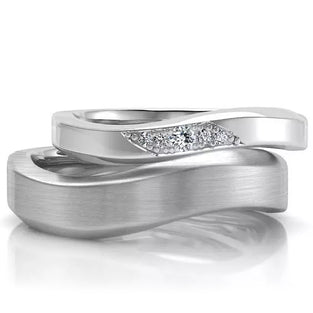 Snubní prsteny dámský a pánský MAT II