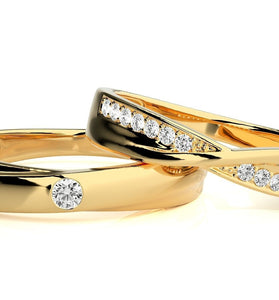 Snubní prsteny dámský+pánský BAND